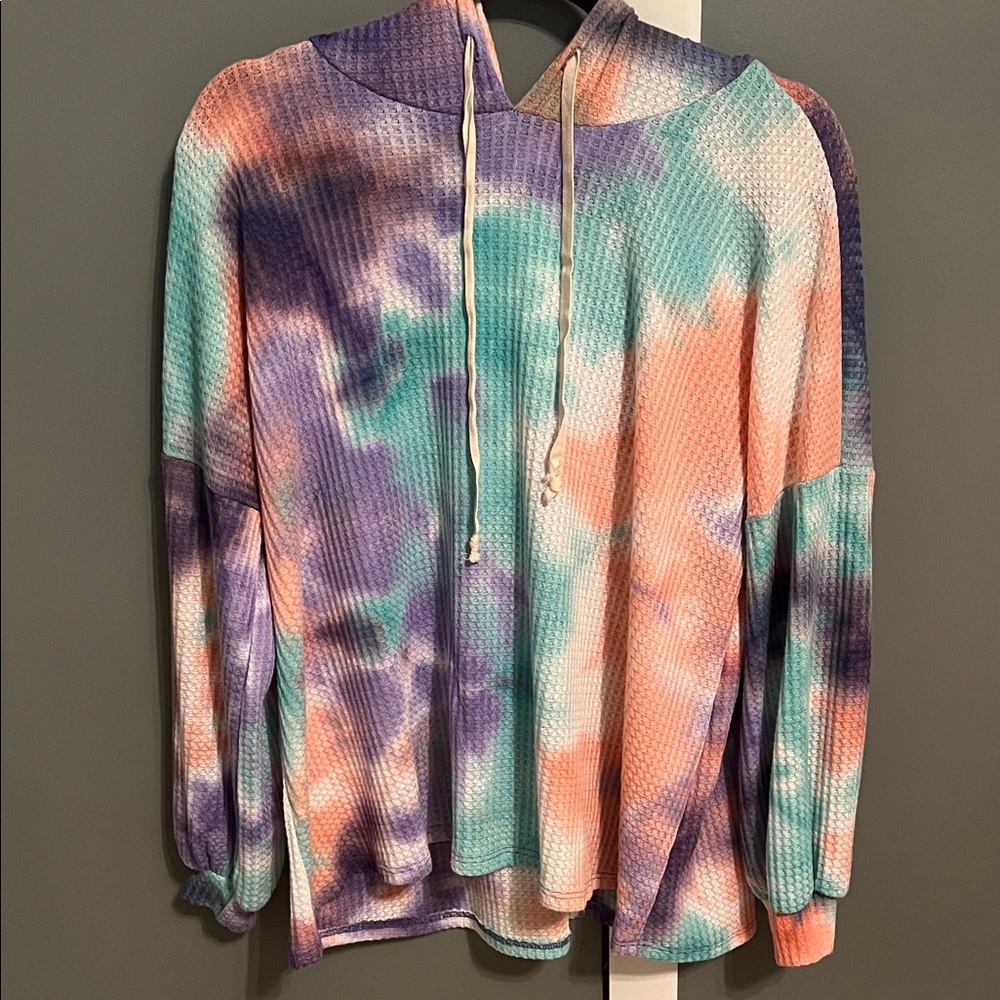 Pink lily waffle knit